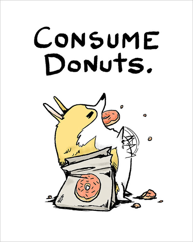 Consume Donuts Print